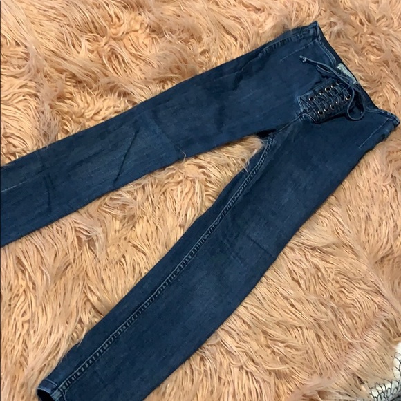 High waisted tie jeans - Picture 1 of 3
